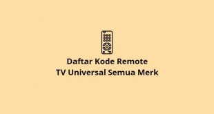 Kode remote TV universal