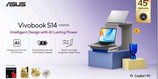 Spesifikasi Laptop ASUS Vivobook S14 S3407QA
