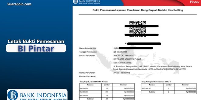 Cara Download Bukti Pemesanan BI Pintar